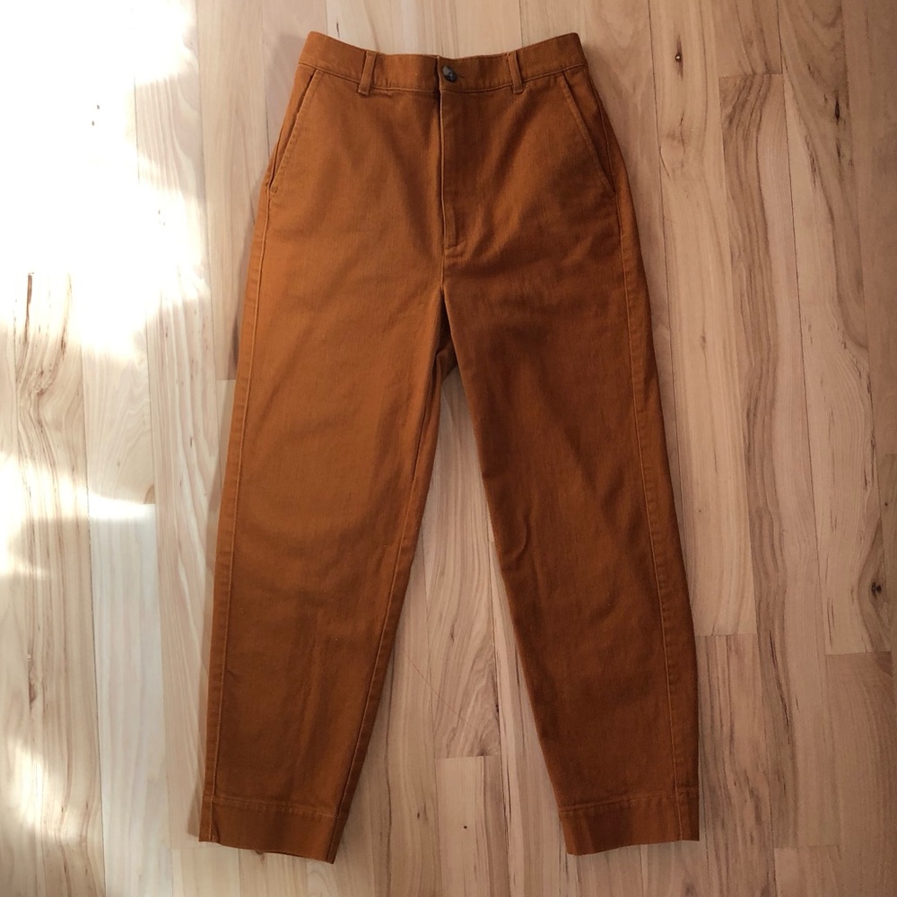 NWOT Madewell Emmett taper warm nutmeg pants
